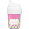 Pink & Green Dots Baby Sippy Cup (Personalized)