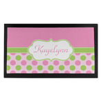 Pink & Green Dots Bar Mat - Small (Personalized)