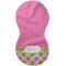 Pink & Green Dots Burp Peanut Shaped Flat