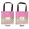 Pink & Green Dots Car Bag - Apvl