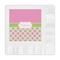 Pink & Green Dots Embossed Decorative Napkins (Personalized)