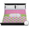 Pink & Green Dots Duvet Cover (King)