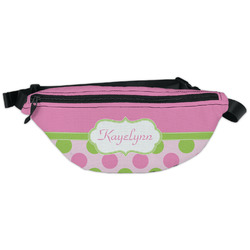 Pink & Green Dots Fanny Pack - Classic Style (Personalized)