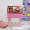 Pink & Green Dots French Fry Favor Box - w/ Treats View