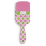 Pink & Green Dots Hair Brushes (Personalized)