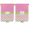 Pink & Green Dots House Flags - Double Sided - APPROVAL