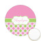 Pink & Green Dots Icing Circle - Small - Front