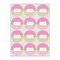 Pink & Green Dots Icing Circle - Small - Set of 12