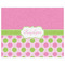 Pink & Green Dots Indoor / Outdoor Rug - 8'x10' - Front Flat