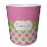 Pink & Green Dots Plastic Tumbler 6oz (Personalized)