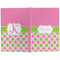 Pink & Green Dots Large Hard Cover Journal - Apvl