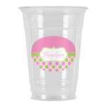 Pink & Green Dots Party Cups - 16oz (Personalized)