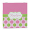 Pink & Green Dots Party Favor Gift Bag - Matte - Front