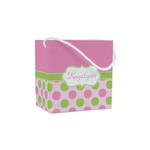 Pink & Green Dots Party Favor Gift Bags - Matte (Personalized)