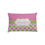 Pink & Green Dots Pillow Case - Toddler w/ Name or Text