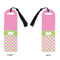 Pink & Green Dots Plastic Bookmarks - Approval