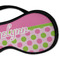 Pink & Green Dots Sleeping Eye Mask - DETAIL Large