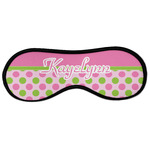 Pink & Green Dots Sleeping Eye Masks - Large (Personalized)