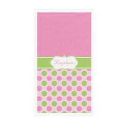 Pink & Green Dots Guest Paper Towels - Full Color - Standard (Personalized)