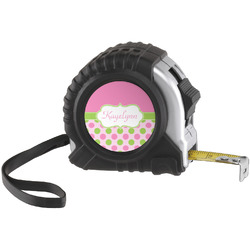 Pink & Green Dots Tape Measure (Personalized)