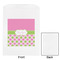 Pink & Green Dots White Treat Bag - Front & Back View