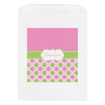 Pink & Green Dots Treat Bag (Personalized)