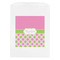 Pink & Green Dots White Treat Bag - Front View