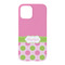 Pink & Green Dots iPhone 15 Case - Back