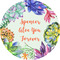 Succulents 3" Multipurpose Round Labels - Single Sticker