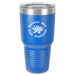 Succulents 30 oz Stainless Steel Tumbler - Royal Blue - Single-Sided (Personalized)