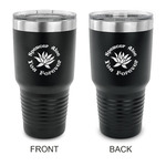 Succulents 30 oz Stainless Steel Tumbler - Black - Double Sided (Personalized)