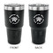 Succulents 30 oz Stainless Steel Ringneck Tumblers - Black - Double Sided - APPROVAL