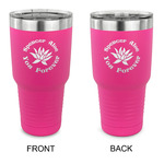 Succulents 30 oz Stainless Steel Tumbler - Pink - Double Sided (Personalized)
