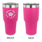 Succulents 30 oz Stainless Steel Ringneck Tumblers - Pink - Single Sided - APPROVAL