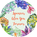 Succulents Multipurpose Round Labels - 4" (Personalized)