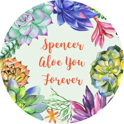 Succulents Multipurpose Round Labels - 4" (Personalized)