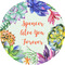 Succulents 5" Multipurpose Round Label - Single Sticker