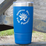 Succulents 20 oz Stainless Steel Tumbler - Royal Blue - Double Sided (Personalized)