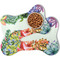 Succulents Bone Shaped Dog Mats - MAIN