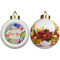 Succulents Ceramic Christmas Ornament - Poinsettias (APPROVAL)