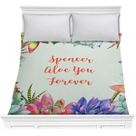 Succulents Comforter - Full / Queen (Personalized)