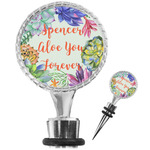 Succulents Wine Bottle Stopper (Personalized)