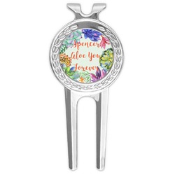 Succulents Golf Divot Tool & Ball Marker (Personalized)