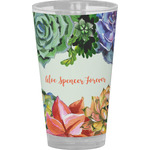 Succulents Pint Glass - Full Color (Personalized)