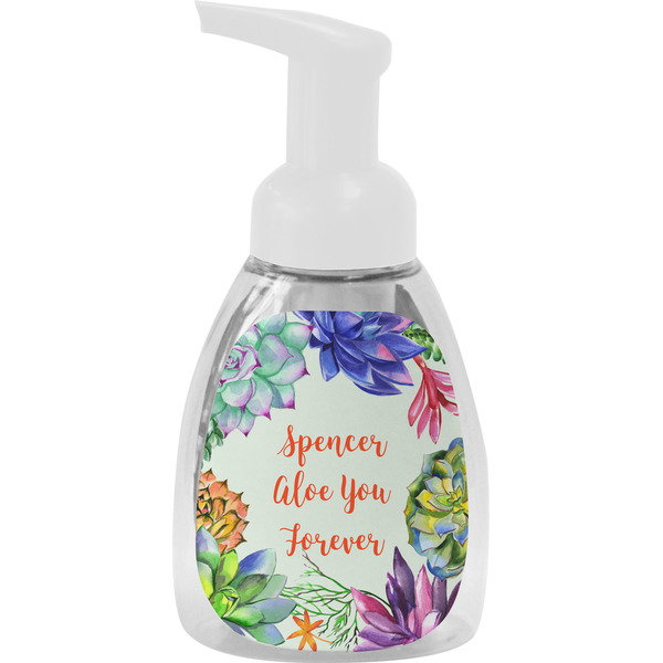 Custom Succulents Foam Soap Bottle - White (Personalized)