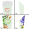 Succulents French Fry Favor Box - Front & Back View