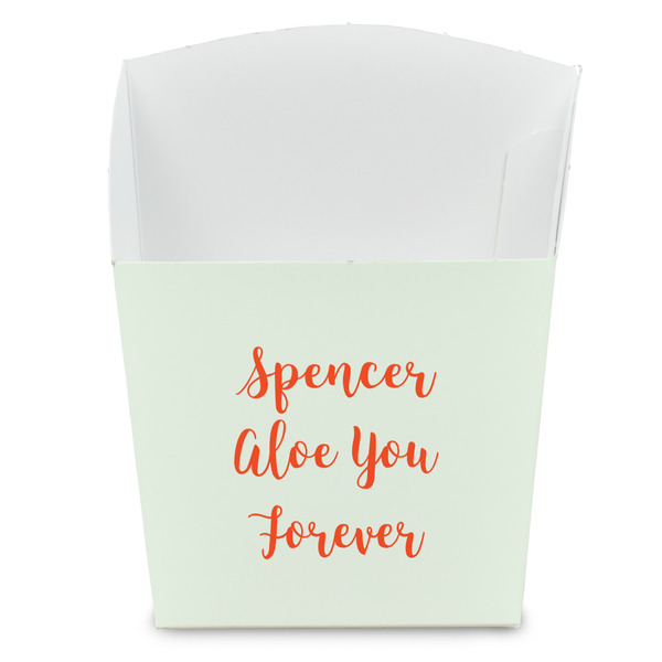 Custom Succulents French Fry Favor Boxes (Personalized)