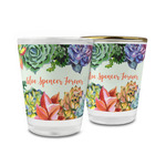 Succulents Glass Shot Glass - 1.5 oz (Personalized)