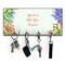 Succulents Key Hanger w/ 4 Hooks & Keys