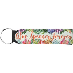 Succulents Neoprene Keychain Fob (Personalized)